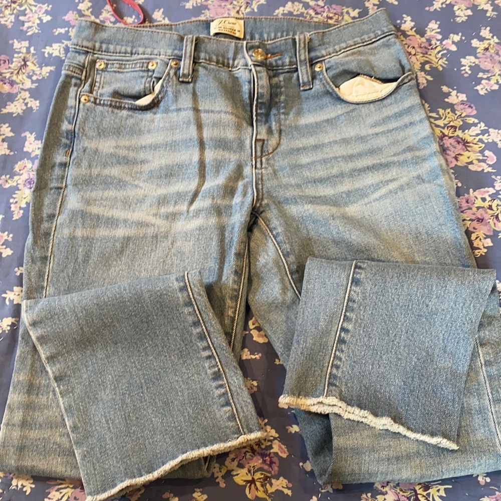 J.Crew Jeans, size 26, slim broken in boyfriend